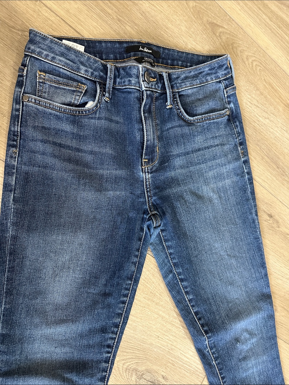 Sam Edelman The Kitten Mid Rise Skinny Ankle Jeans - Dark Blue. Size 6  28 waist